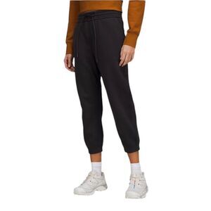 Lululemon Loungeful High-Rise Cropped Jogger Black Size 14